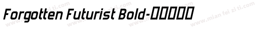 Forgotten Futurist Bold字体转换